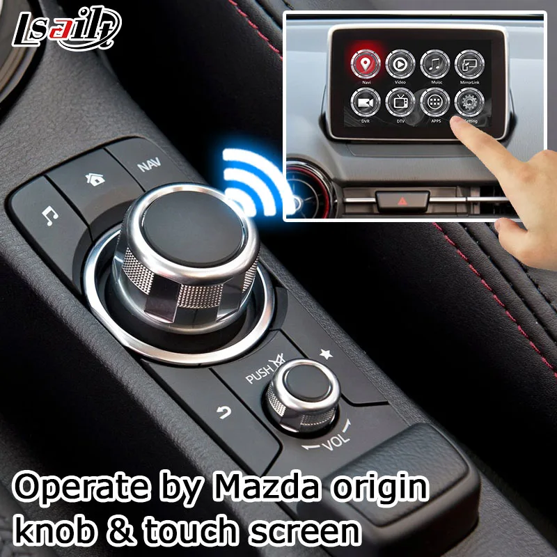 Андроид/carplay интерфейсный блок для новых Mazda CX 3 с GPS навигации youtube видео интерфейс