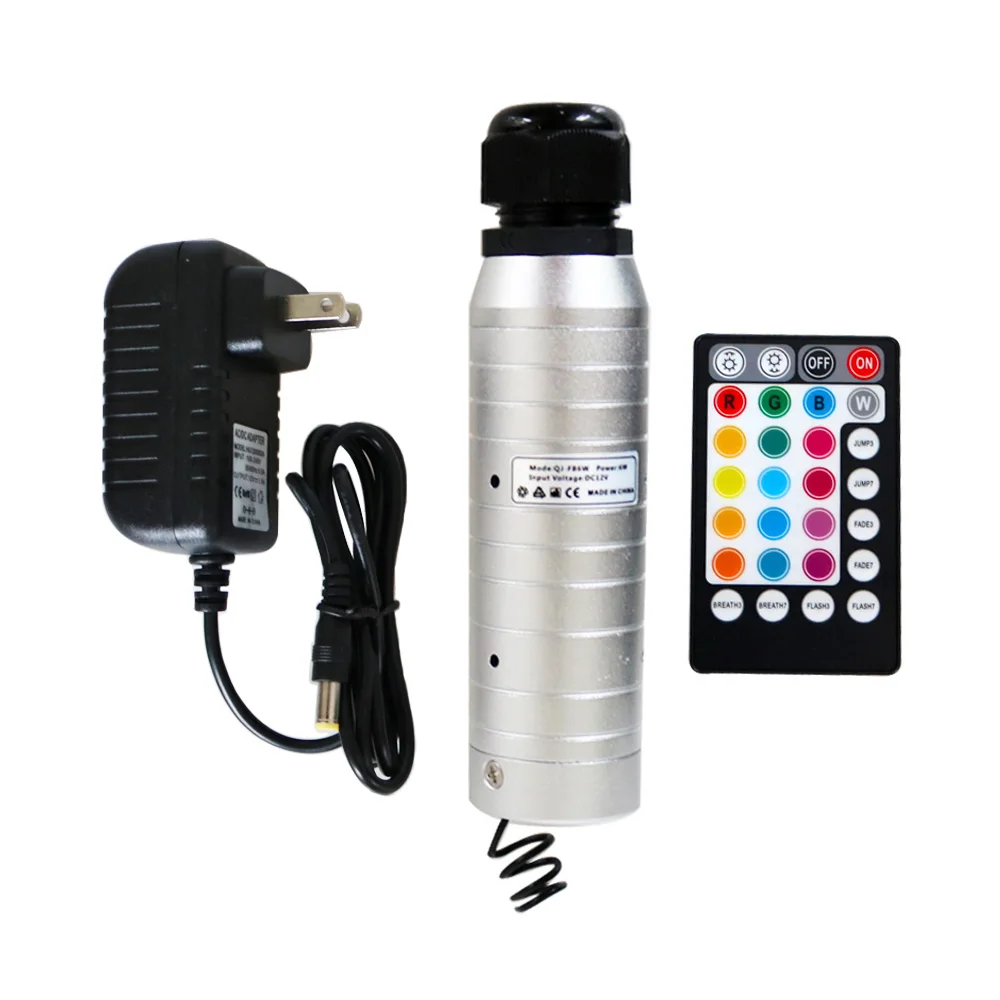 28Key RF remote DC12V 6 Вт RGB светодиодный волоконно-оптический двигатель с радиочастотным пультом дистанционного управления для звездного неба украшения потолка - Испускаемый цвет: 28Key RF remote