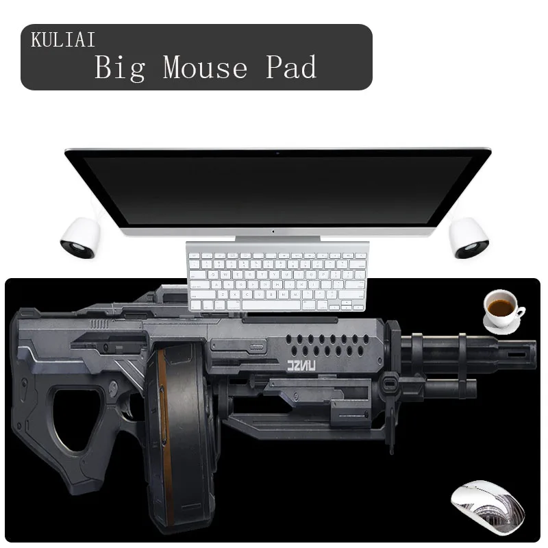 

Коврик для мыши XGZ, 400x900x5 мм, с черным дном, с нескользящим покрытием