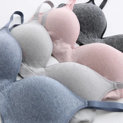 100 pcs Ladies Seamless Bra Gather Sexy Lingerie Bra Push Up Brassiere Bralette Sutian Underwear Bras For Women Plus Size