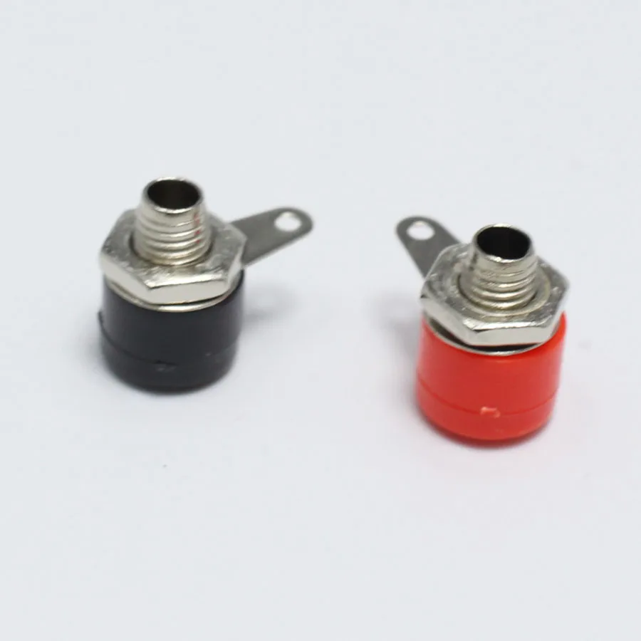 10 шт./лот 4 мм зажимы для бананов разъем красный черный | Обустройство дома