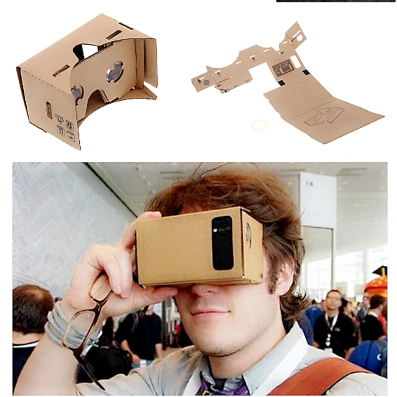 Высокое качество DIY картонные виртуальной реальности VR мобильный телефон 3D очки