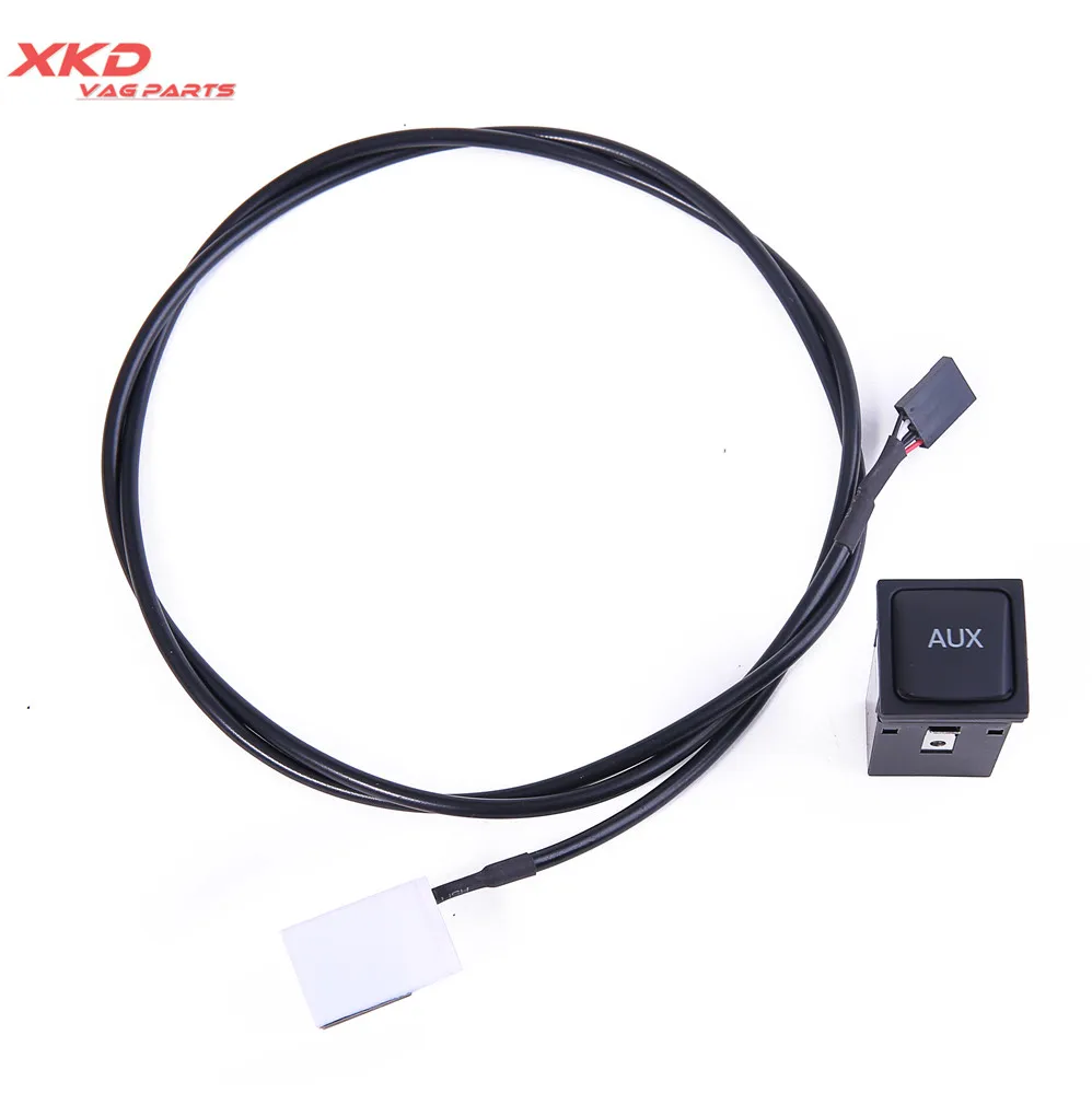 

OE AUX Audio Switch Plug Cable For V-W Je-tta MK5 Golf G-TI MK5 6 RCD510 RNS510 5KD 035 724