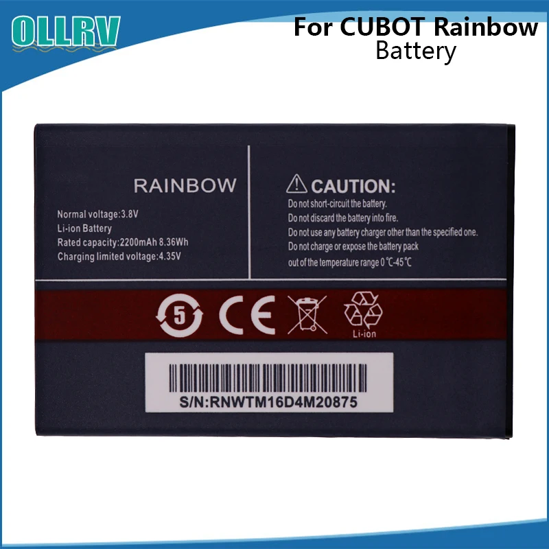 Аккумулятор для Cubot Rainbow 2200 мАч высококачественный аккумулятор AKKU | Мобильные