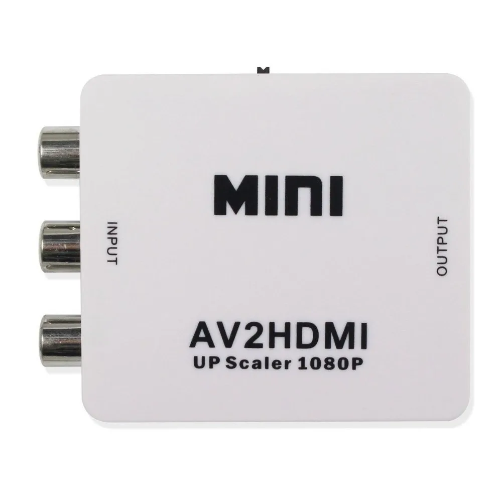 Мини AV в HDMI видео 1080p конвертер коробка AV2HDMI RCA CVBS адаптер для HDTV TV PS3 PS4 PC DVD Xbox