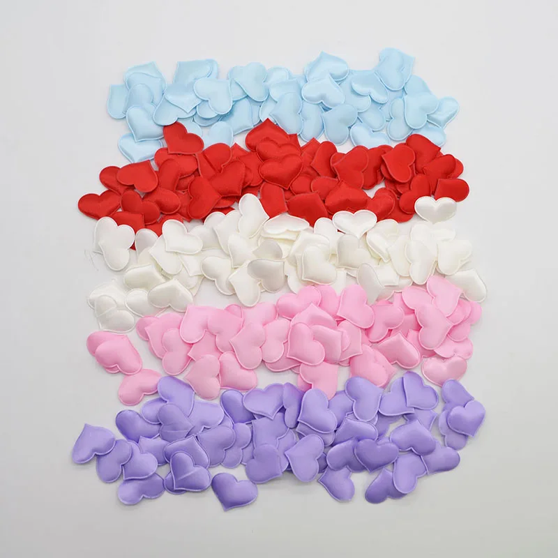 100 Pcs 3cm Sponge Heart Shaped Confetti Throwing Petals For Wedding Party Gift Birthday Table Scatter Decoration Buttons|Украшения