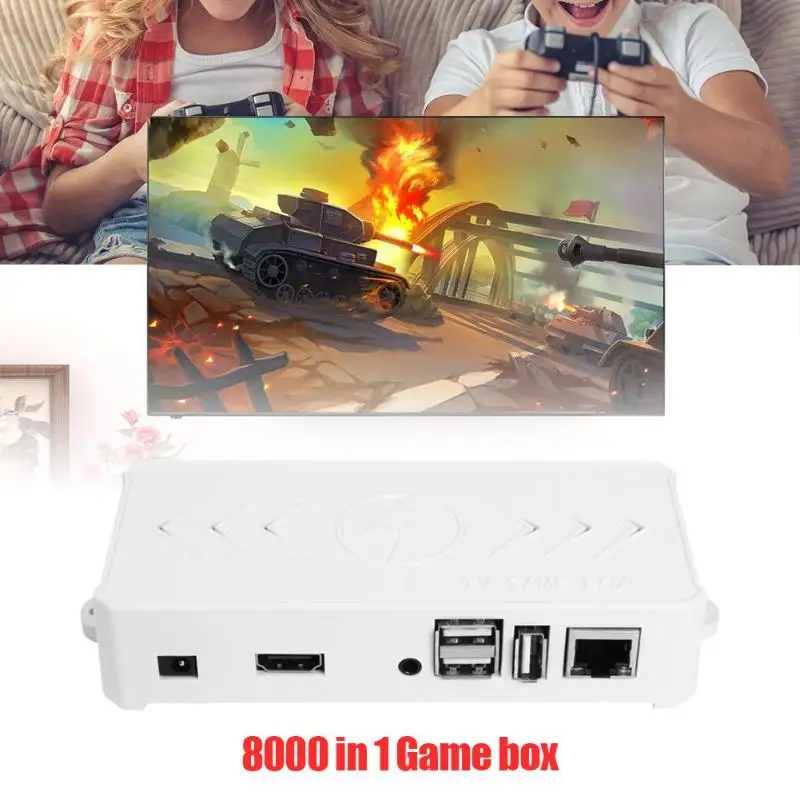 Vanpower 8000 в 1 32G ТВ игровая приставка для оранжевого Pi с двойным USB проводным