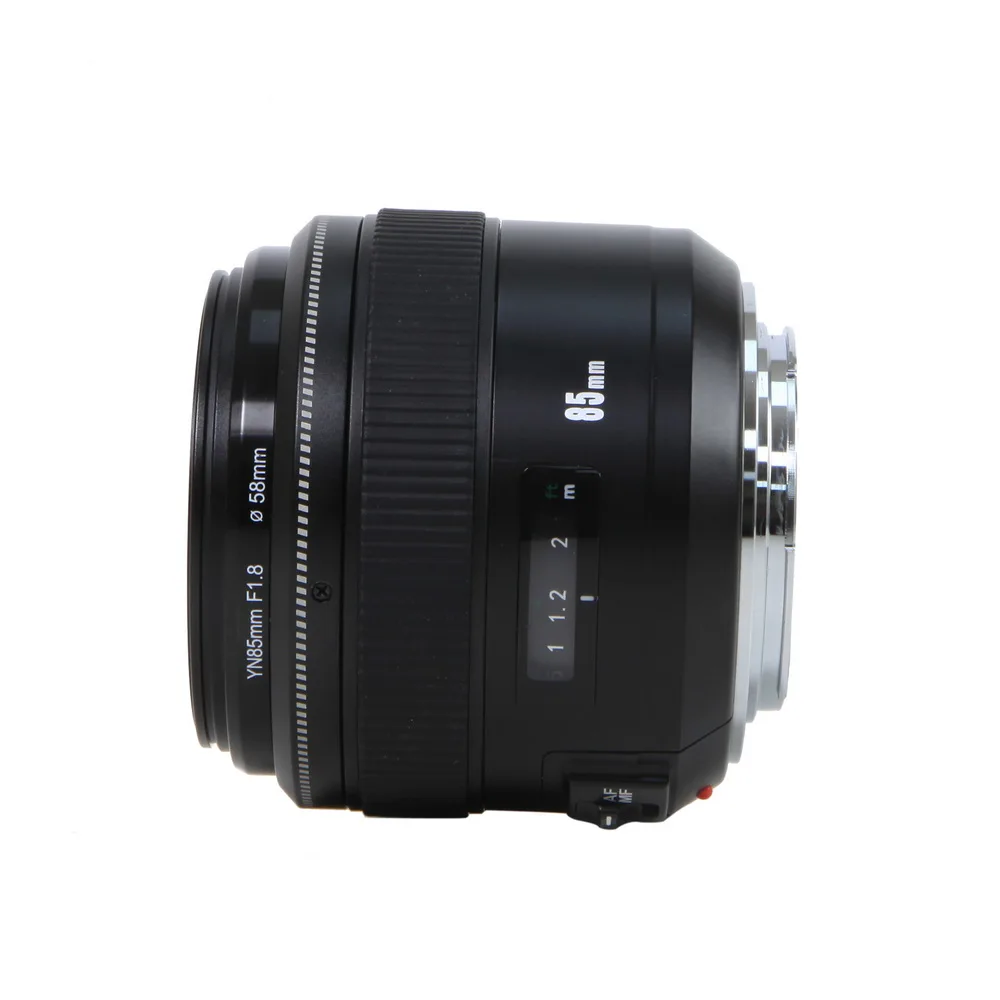 Стандартный Средний телеобъектив YONGNUO yn85 мм f1.8 AF/MF Крепление EF для объектива