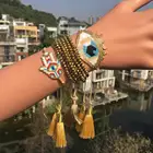 Go2boho браслет со сглаза MIYUKI браслеты с турецким глазом ювелирные изделия женские ювелирные изделия с кристаллами кисточки Fatima Hamsa ручные Pulseras 2020