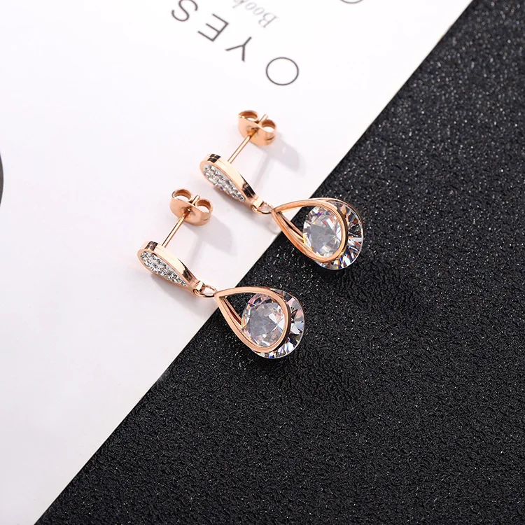 Модные аксессуары для ювелирных изделий клипсы в форме капли циркониевые ногти