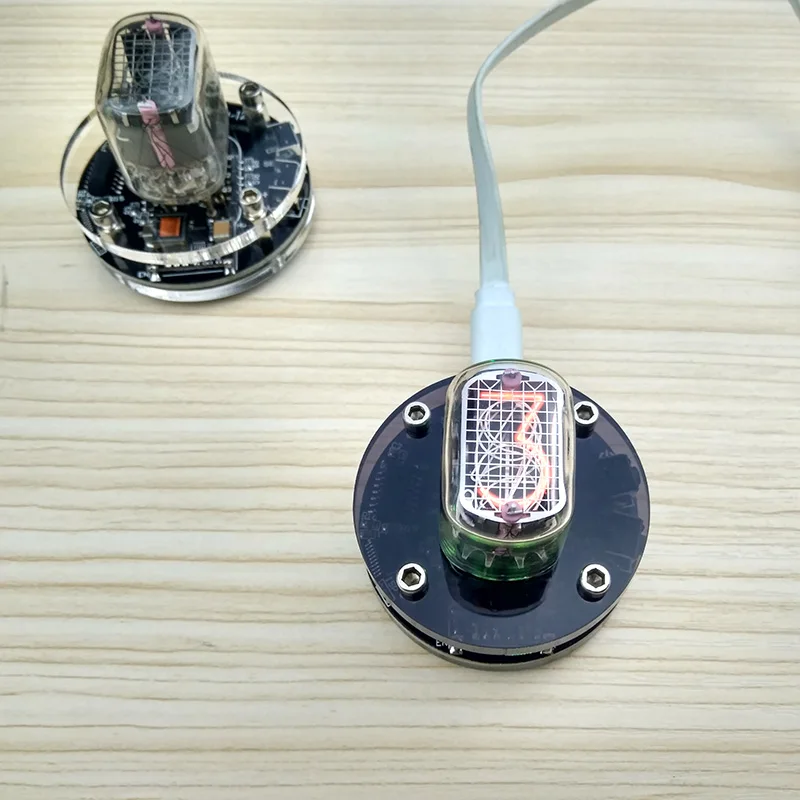 Светодиодные цифровые часы in12 RGB Nixie набор электронных часов настольные в стиле