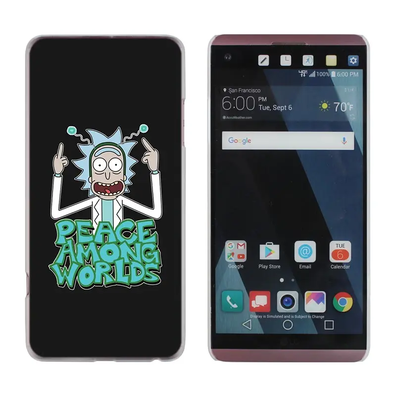 design 15 Рик и Морти чехол для телефона для LG G6 крышка для LG G6 G600 Q6 K8 K10 K8 K9 K10 V20 V30 G5 G7 G4 G3 - Цвет: design 15