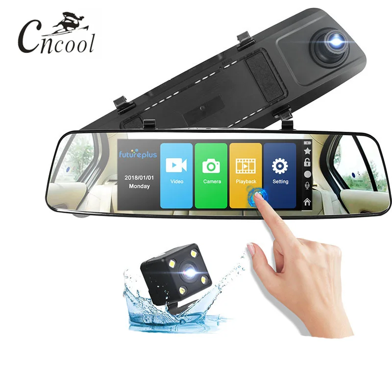Cncool Автомобильный видеорегистратор Full HD 1080 P 7 0 дюймов ips сенсорный камера двойной