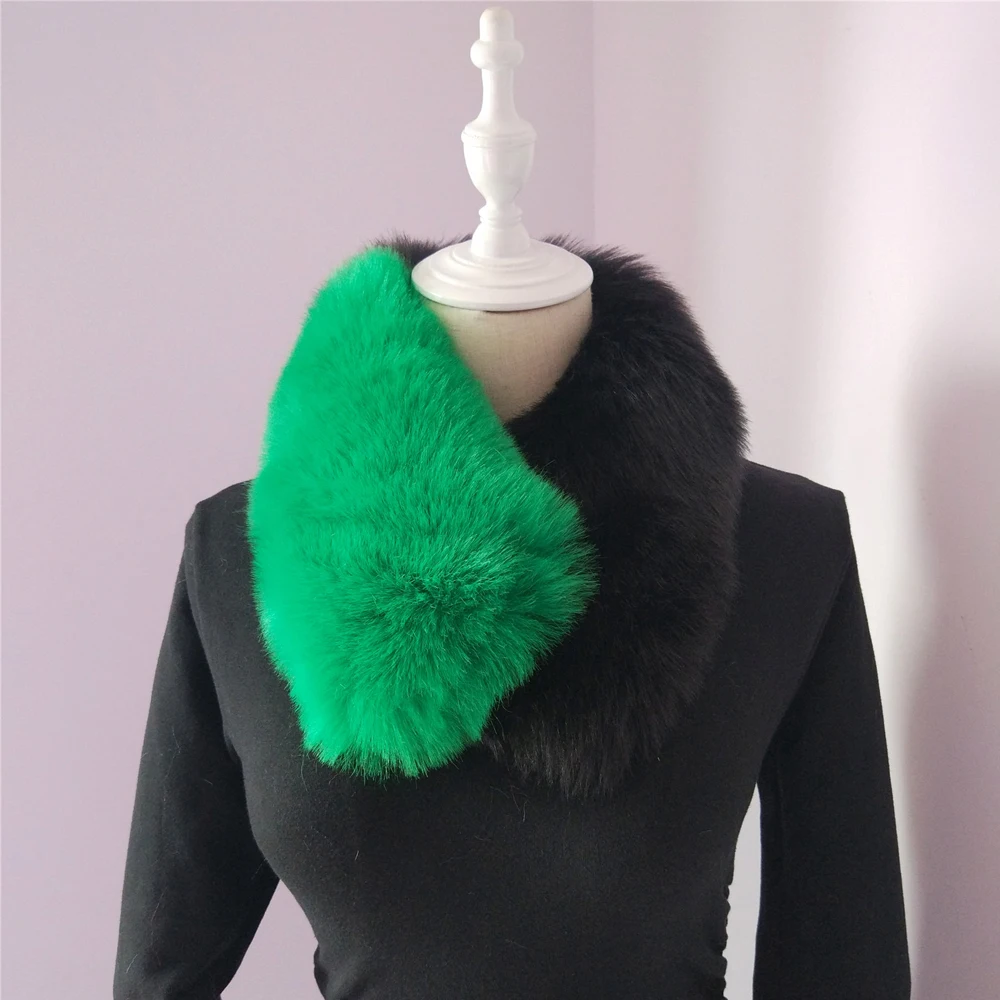 Женский креативный шарф Blinger из искусственного лисьего меха шарфы в стиле