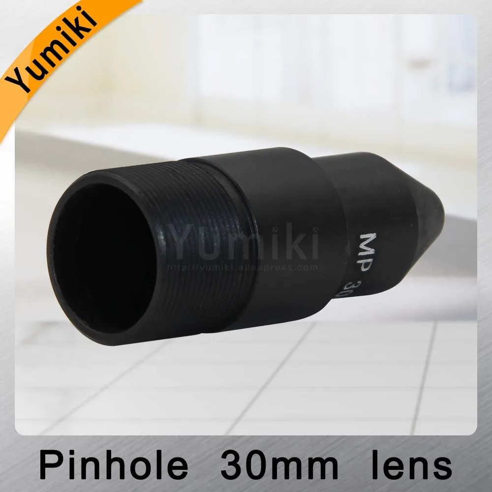 Yumiki HD CCTV Объектив Pinhole 30 мм M12 * 0 5 Mount 1/1/2 &quotF1.6 9 6 градусов для камер видеонаблюдения