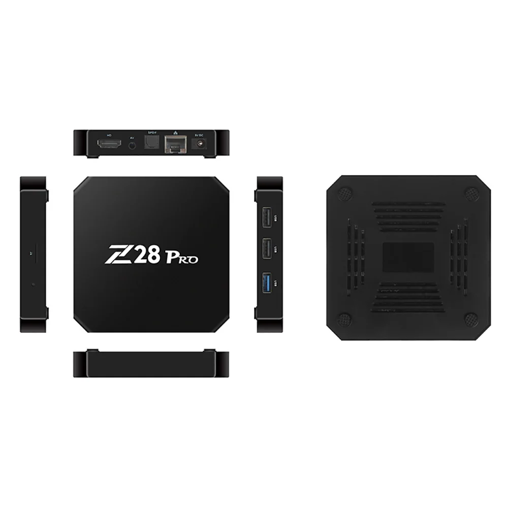 2018 Высокое качество Smart ТВ коробка Z28 Pro RK3328 Cortex-A53 Box Android 7 1 Поддержка H.265 4 К x 2 + 8 ГБ