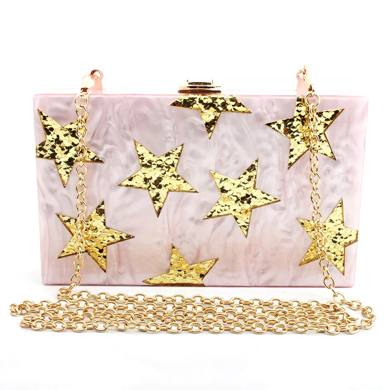 

New 2018 Women Evening Bags Fashion Acrylic Box Clutch Bag Female Wedding Clutches Purses and HandBag High Quality
