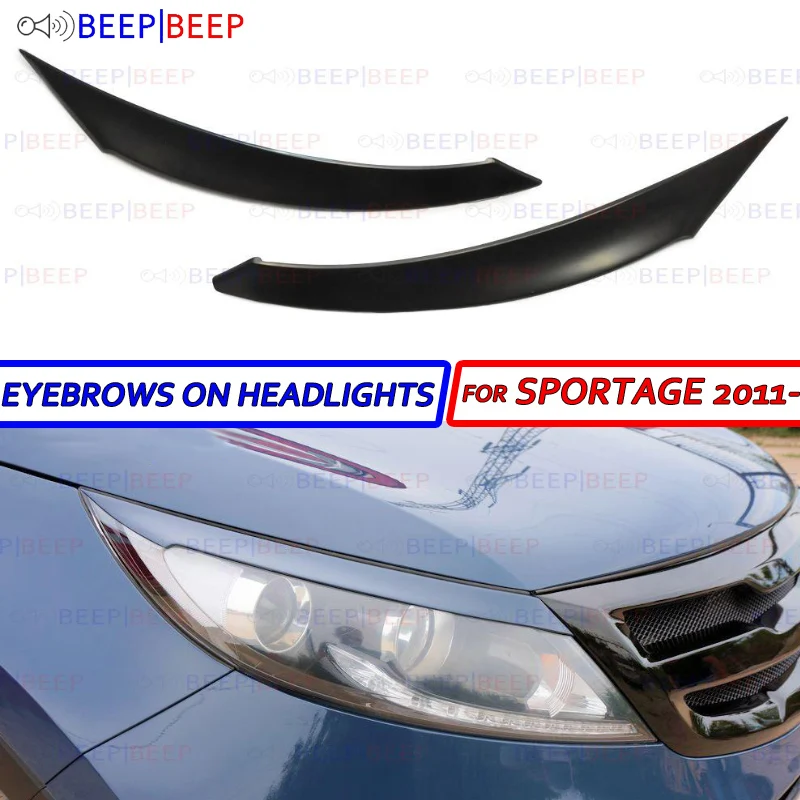 Брови для Kia Sportage III 2010 2016 АБС пластик на фары cilia украшение ресниц аксессуары