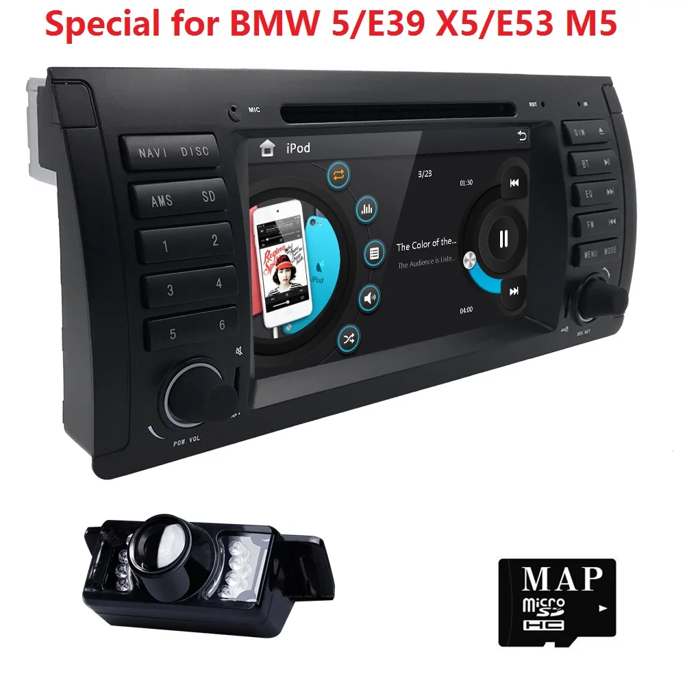 7 Inch Car DVD player For BMW E39 E53 X5 Canbus Capacitive Screen Radio GPS Navigation Bluetooth 1080P USB DAB+SWC RDS DTV Map | Автомобили