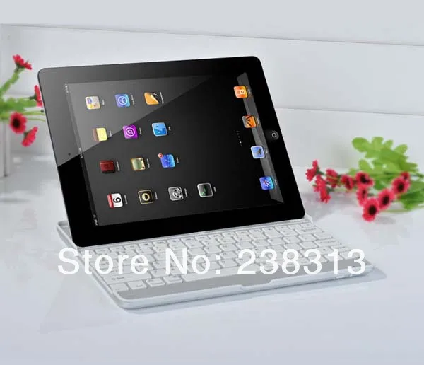 Ультратонкий чехол-подставка с беспроводной Bluetooth клавиатурой + 2 прозрачных