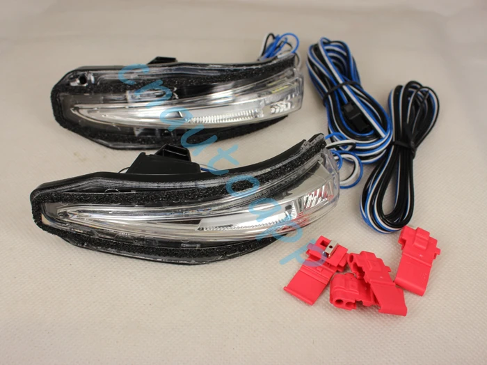 Зеркало заднего вида для автомобиля светодиодный светильник с сигналом поворота