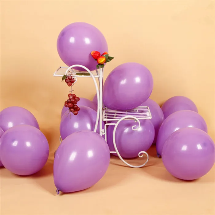 Matte D36 LiPurple 10 шт. 12 дюймов 5 дюймов Макарон черные воздушные шары с днем рождения латексные шары, гелий украшения Свадебный фестиваль Balon вечерние принадлежности - Цвет: Matte D36 LiPurple