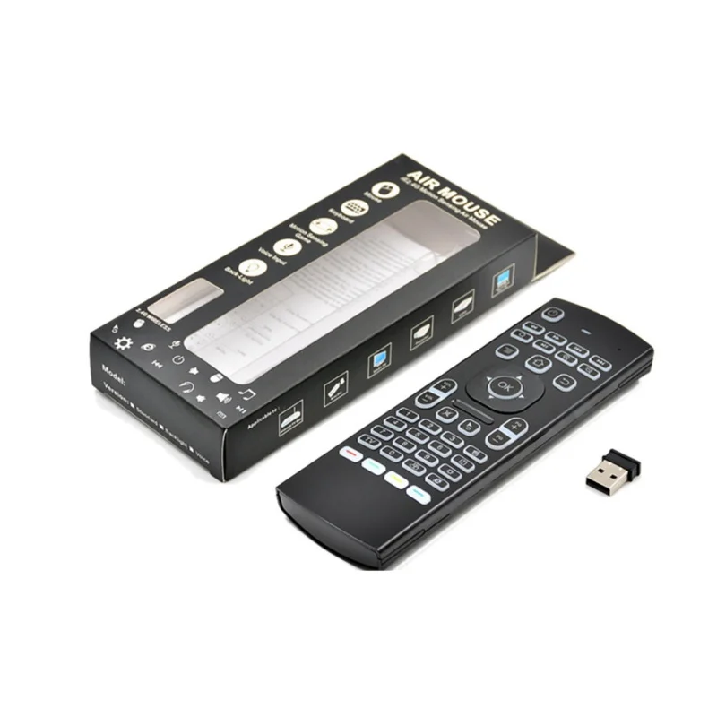 MX3 L Беспроводная клавиатура Air Mouse с подсветкой 2 4G дистанционное управление ИК