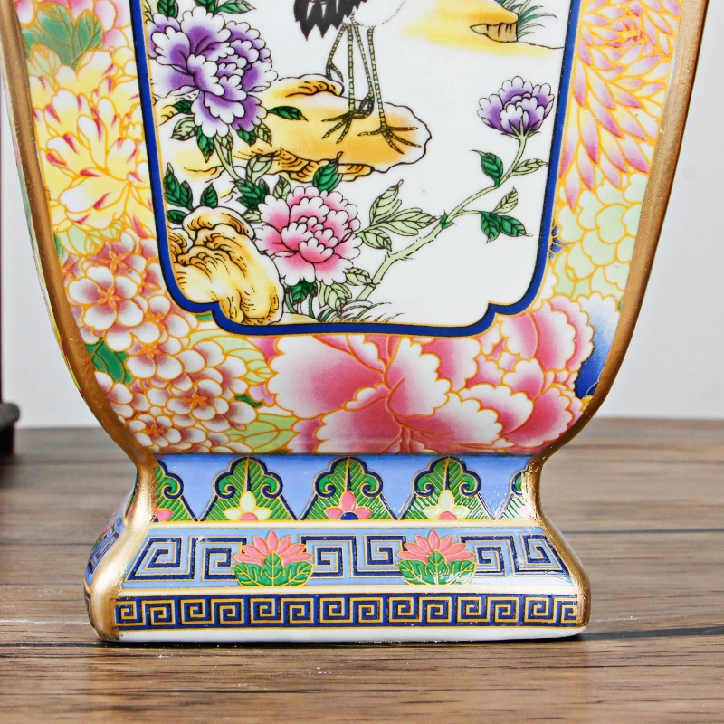 Classic Artistic Antique Porcelain Flower Vase Jingdezhen Handmade Beautiful Ceramic For Home Office Decor | Дом и сад