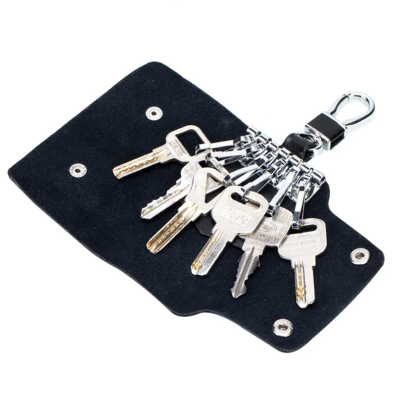 Fashion Women Men's Cowhide Leather Key Holder case Purse Bag Factory Outlet Gifts Custom Car Wallets Housekeeper Holders | Багаж и