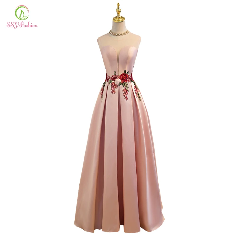 Женское атласное платье SSYFashion роскошное приталенное вечернее на шнуровке|dresse|dress