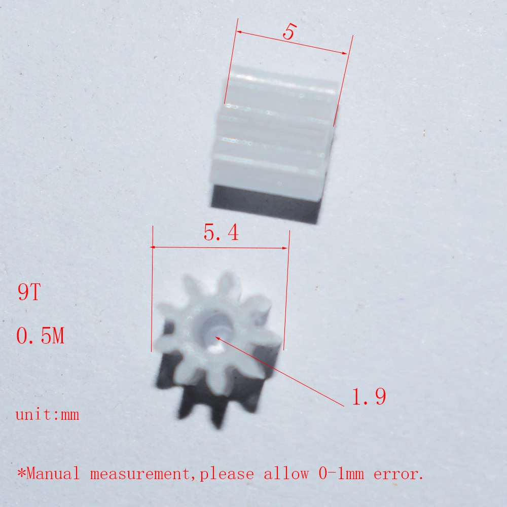 Пластиковая шестерня 9 зубьев 2 мм отверстия 10/100 шт.|plastic gears|plastic gear teethgears diy |