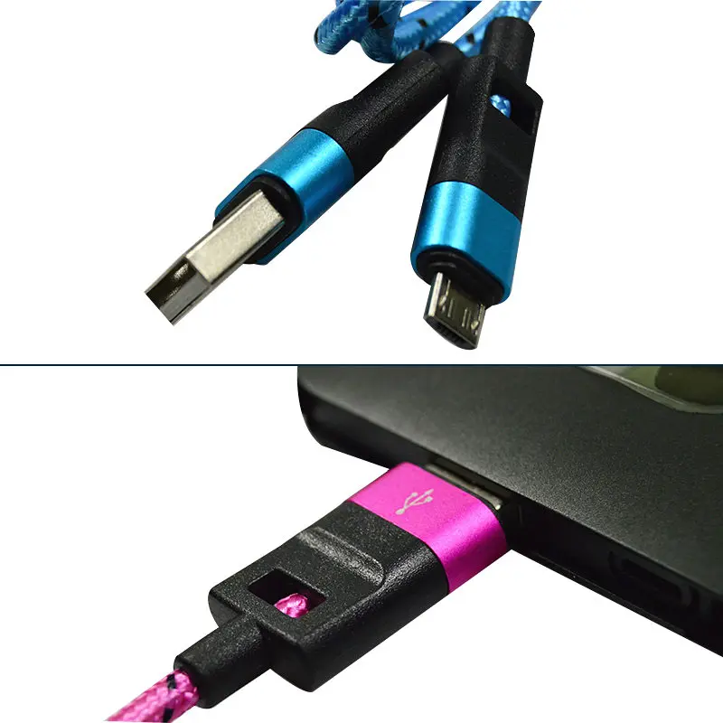 Effelon кабель micro usb заряжателя sync данным плетеный нейлоновый microusb для samsung