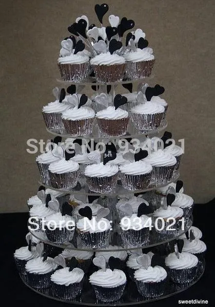 

5 Tier Modern Design Factory Sell Acrylic Cup Cake Stand,Lucite Cake Stand,Plastic Cake Stand