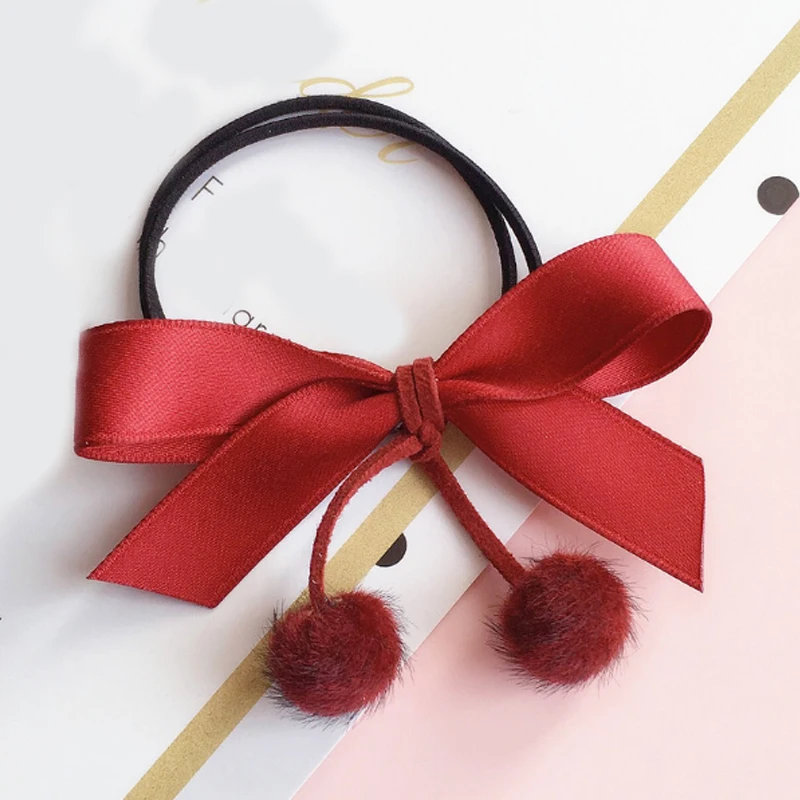 Эластичная фланелевая лента для волос с бантом на голову и цветочным рисунком