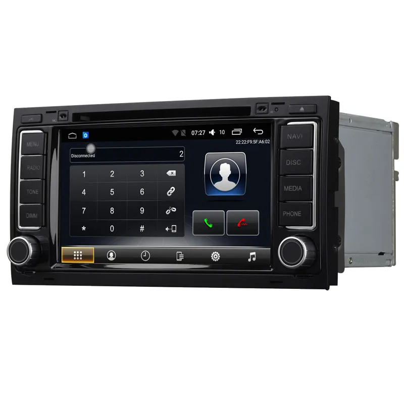 Автомобильный DVD плеер стерео радио Android 7 1 Bluetooth &quotсенсорный экран