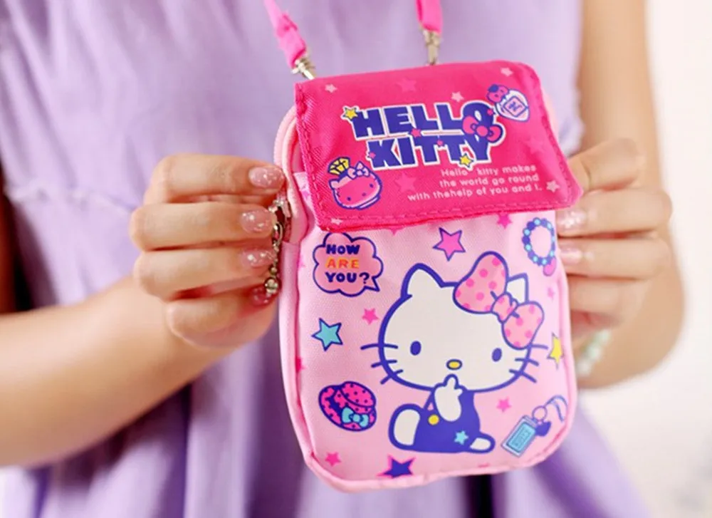 Мобильный телефон Hello kitty cat сумка для хранения денег с подвесной пряжкой|Сумки