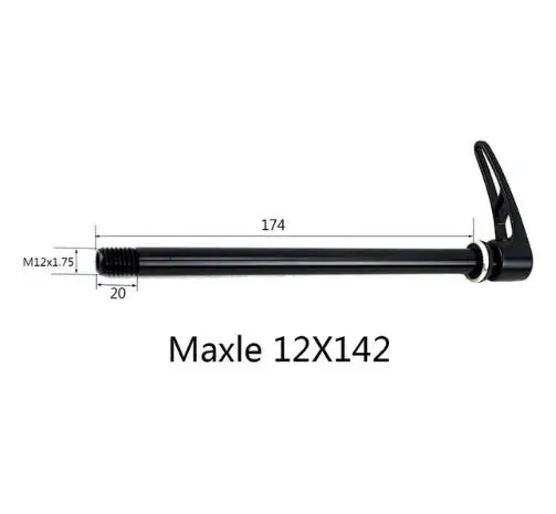 Белый Задняя ось с Maxle 12X142 мм на заказ велосипедная ось 12X135 12X148 12X150 ABP 12X142 ABP Boost 12X148 - Цвет: Белый