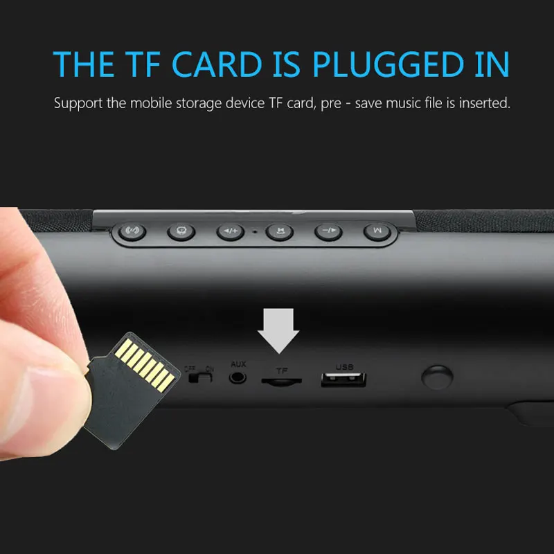 

Bluetooth Wireless Speaker With Display Subwoofer Portable MP3 Music High Quality Speaker Support TF Card U Disk