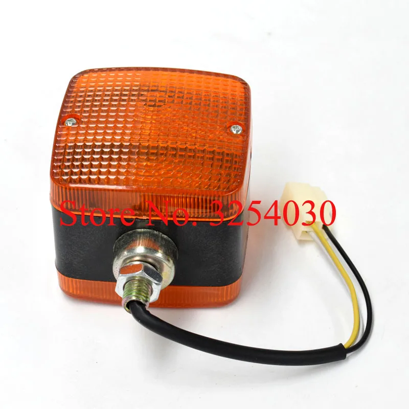 Поставка домашних желтый 3 провода 12V квадратный передний свет Рабочий HX 002 85*85 мм