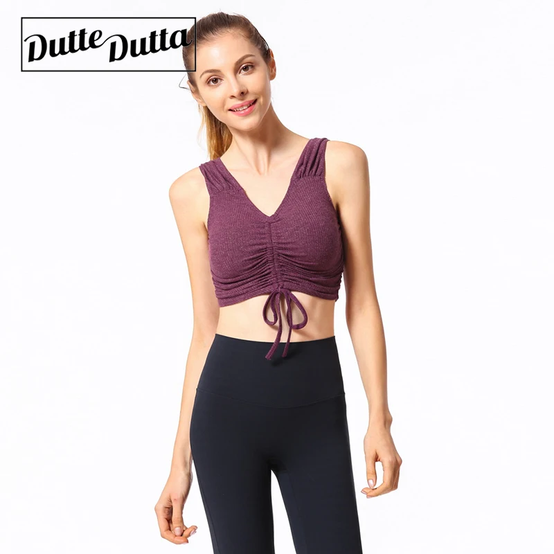 Женский спортивный бюстгальтер для фитнеса топ с v образным вырезом женщин