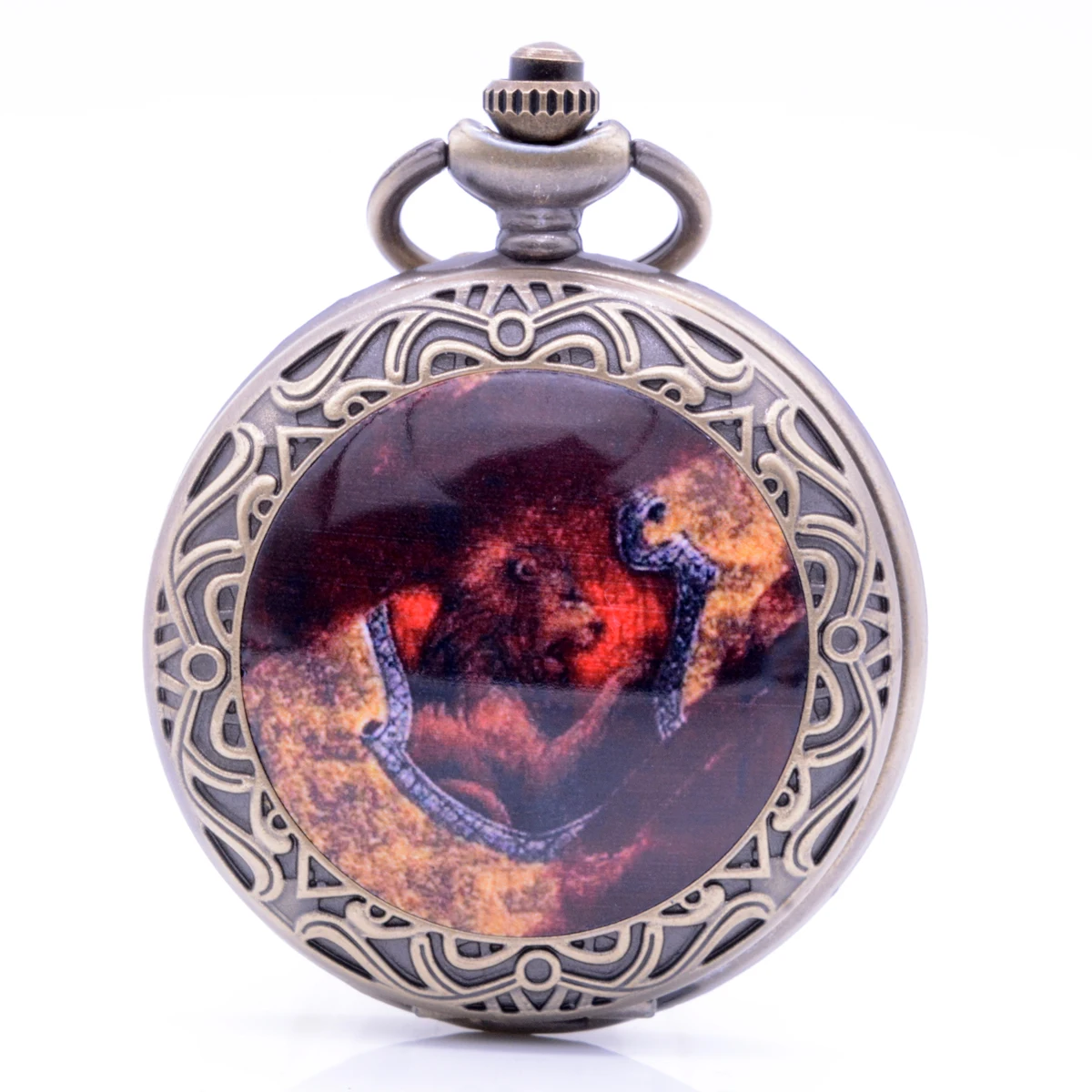 Карманные кварцевые часы с подвеской и цепочкой Гарри Поттер Лев подарок для