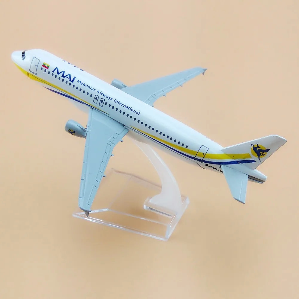 16 см Air Myanmar Airways Международный МАИ Airbus 320 A320 модель самолета Воздушный самолет