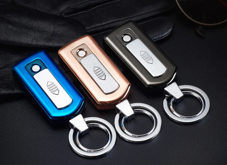 Креативный лазерный светильник USB er брелок для сигарет зажигание электронное