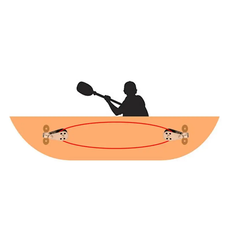 1 комплект якорь тележка премиум шкив блок для каякинга лодка каноэ | Спорт и