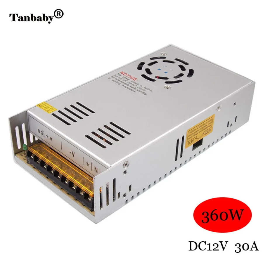 DC12V 5A 10A 20A 30A 40A 50A светильник ing transpemer Светодиодный источник питания для