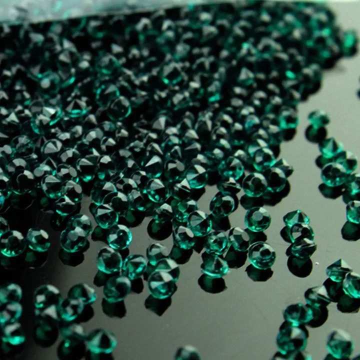 Emerald Green 3 мм 5000 шт. акриловый кристалл бриллиантовой огранки Он украшен круглыми кристаллами драгоценные камни, для Разбрасыватели конфетти для стола, наполнители для ВАЗ, для праздника, на свадьбу - Цвет: Emerald Green