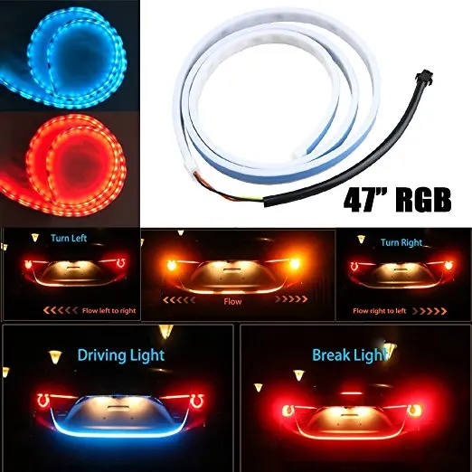120 см 150 RGB ходовая часть плавающий светодиодный багажник полоса для автомобиля