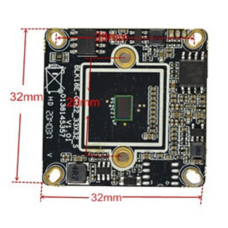 720 P Ip-камеры ПЕЧАТНОЙ Платы Модуля PAL Hi3518E Чип + 1.0 МП CMOS Sensor P2P Onvif Телефон Обзор
