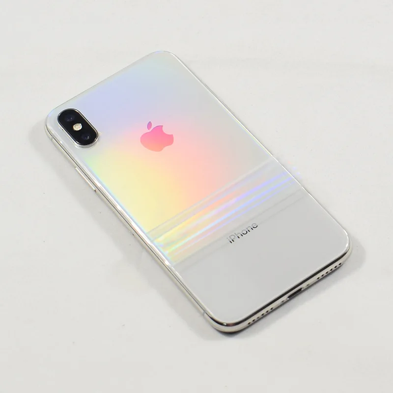 Аврора градиентная прозрачная пленка для iPhone X 8 Plus мобильный декоративный