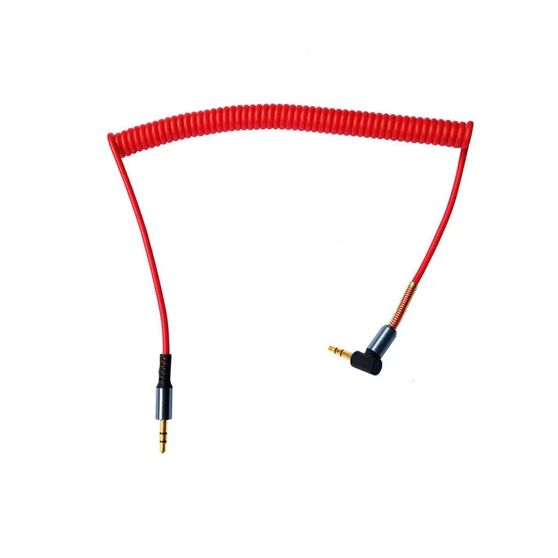 1 5 м спиральный 3 мм AUX кабель Mini Jack to Мужской аудио вспомогательный свинцовый пк